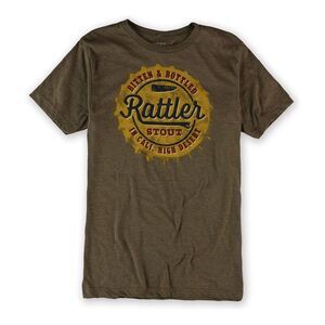 SONOMA life+style Mens Rattler Stout Bottlecap Graphic T-Shirt, Brown, NWT